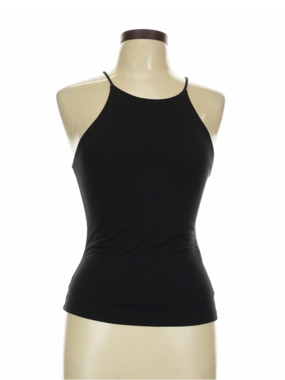3 Pack! Black Slim Halter Tank Top